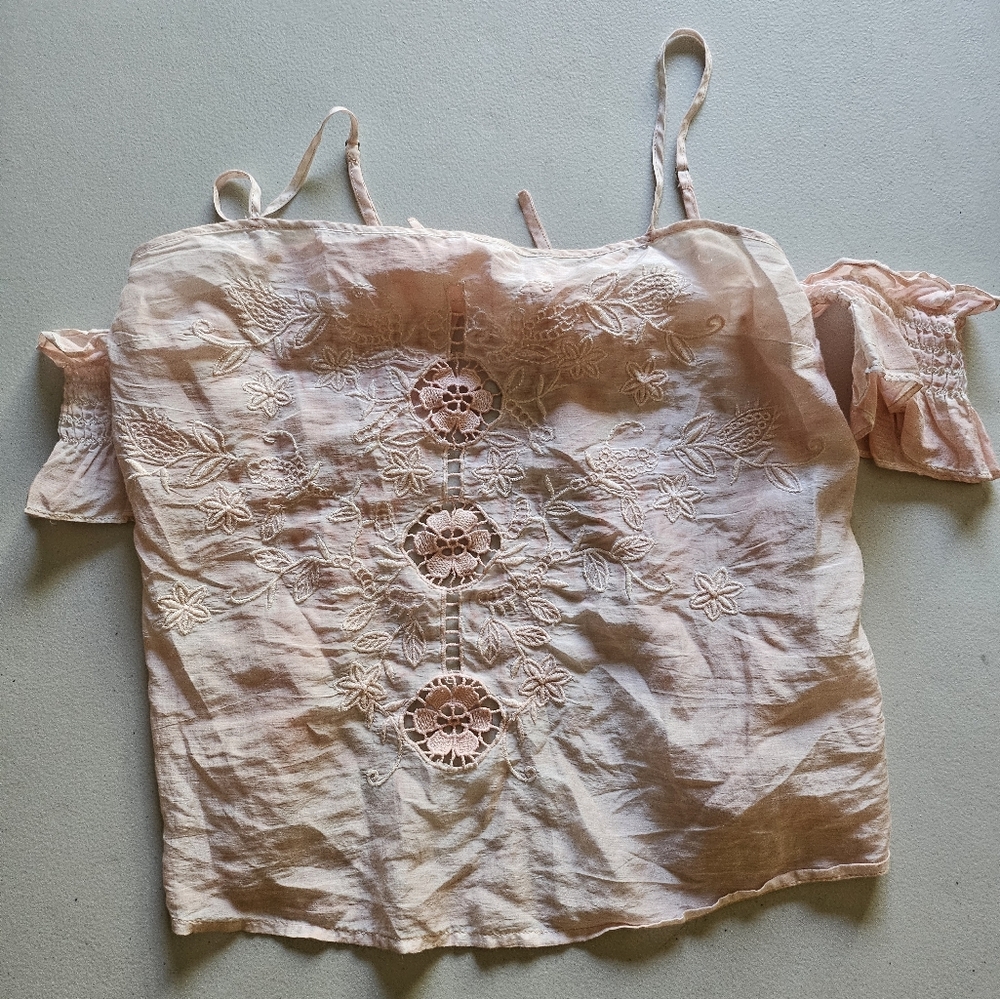 Guess Light Apricot Color backless Tank Top